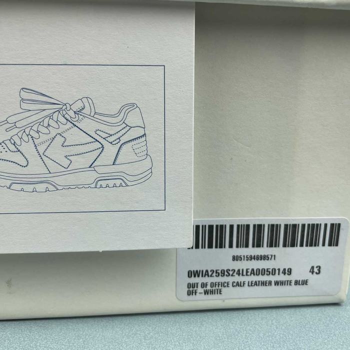Off White co Virgil Abloh Out Of Office Low top Leather Sneakers’OOO‘ 36 47