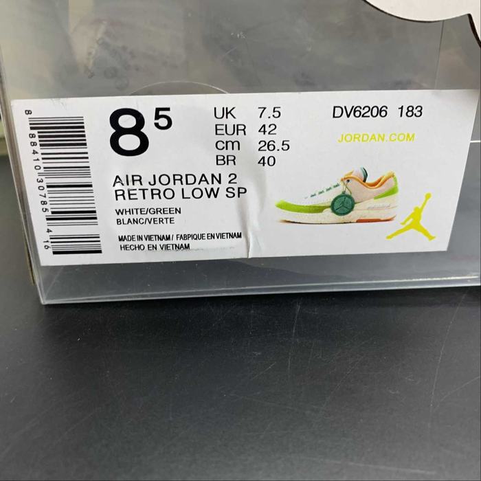Off White x Air Jordan 2 Low SP AJ2   DV6206 183   36 46