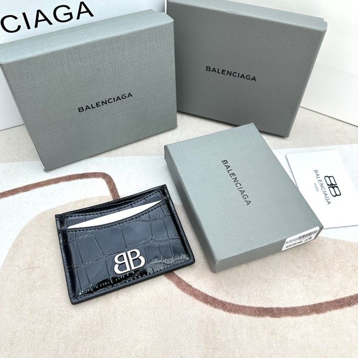 Card holder Balenciaga Black