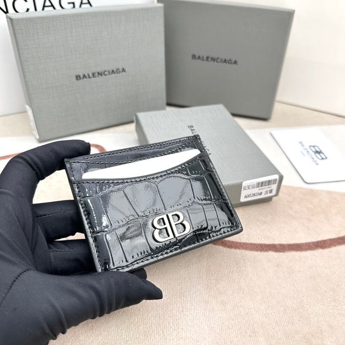 Card holder Balenciaga Black