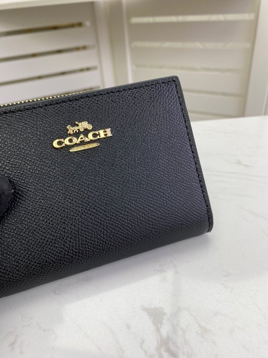 Card holder Coach short fold wallet Black