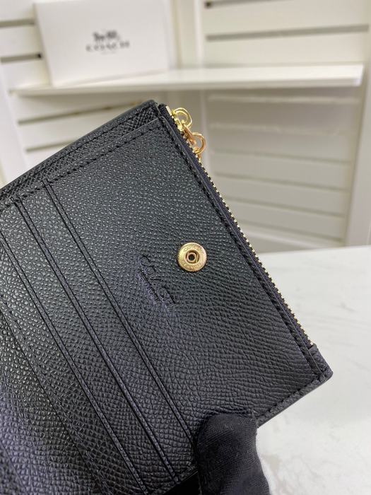 Card holder Coach short fold wallet Black