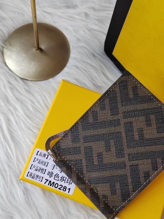 Card holder FENDI card holder Brown