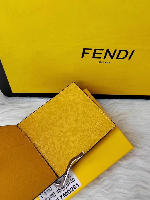 Card holder FENDI card holder Brown