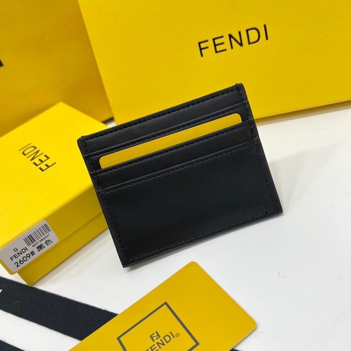 Card holder Fendi Black Size 8x2.5x10cm