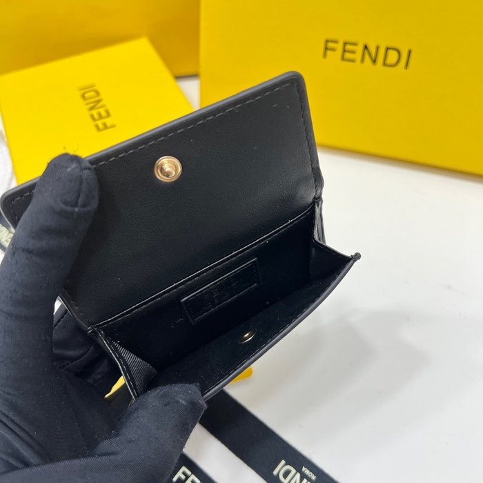 Card holder Fendi Black Size 8x2.5x10cm