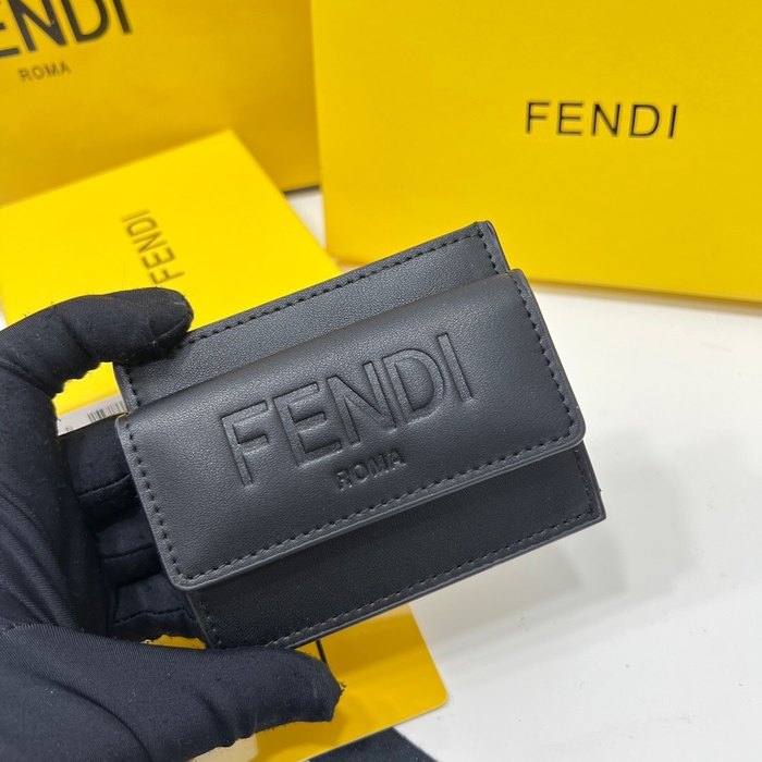 Card holder Fendi Black Size 8x2.5x10cm