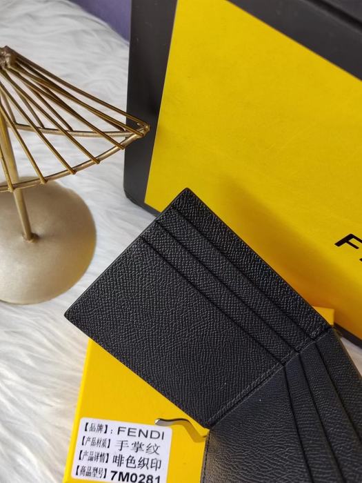 Card holder Fendi bi fold card holder Black