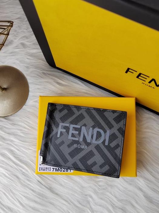 Card holder Fendi bi fold card holder Black