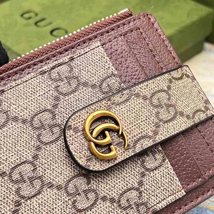 Card holder Gucci Brown