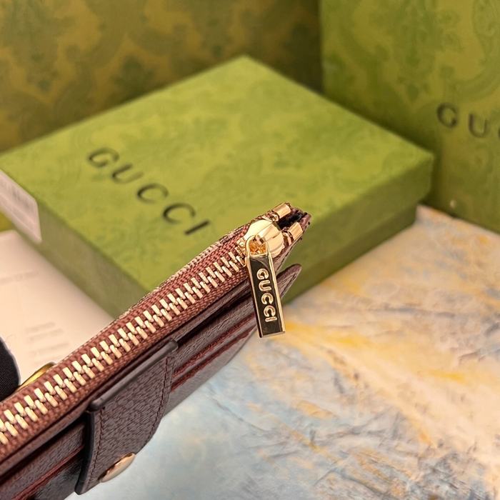 Card holder Gucci Brown