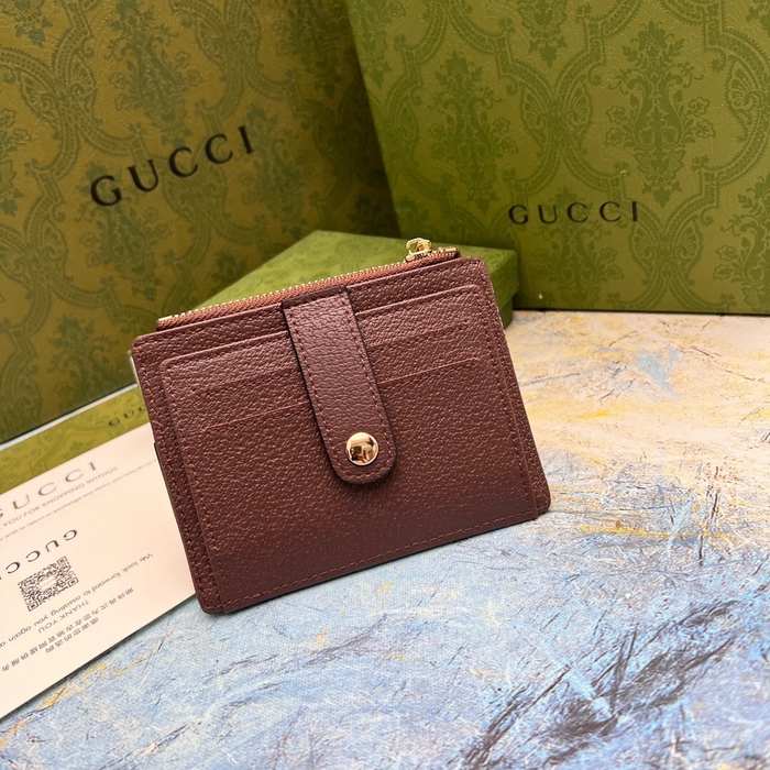 Card holder Gucci Brown