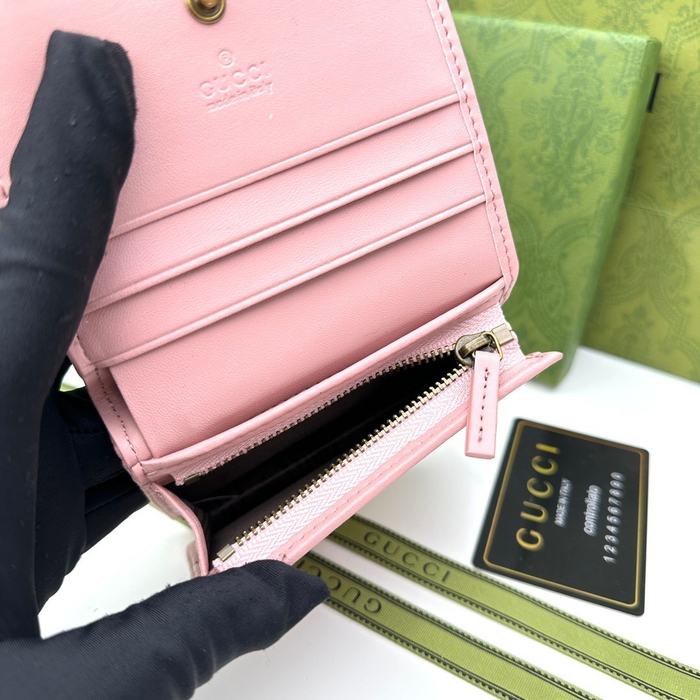 Card holder Gucci GG Marmont card holder White Size 11x9x3cm