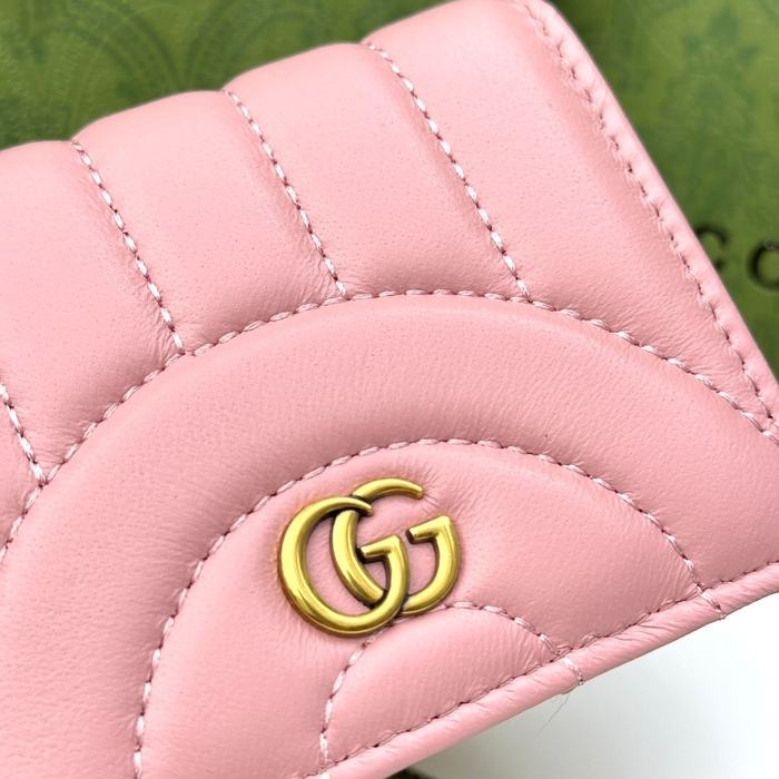 Card holder Gucci GG Marmont card holder White Size 11x9x3cm