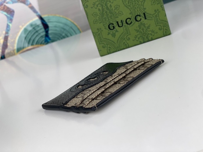 Card holder Gucci GG Supreme Black Size 10x7cm