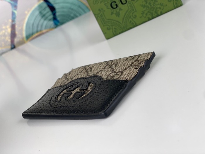 Card holder Gucci GG Supreme Black Size 10x7cm