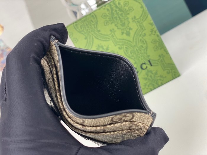 Card holder Gucci GG Supreme Black Size 10x7cm