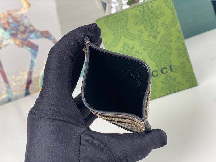 Card holder Gucci GG Supreme Black Size 10x7cm