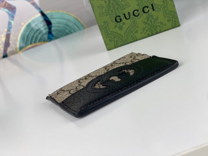 Card holder Gucci GG Supreme Black Size 10x7cm