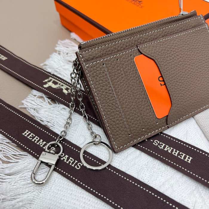 Card holder Hermès Togo leather card holder Brown Size 11.9x8.3cm