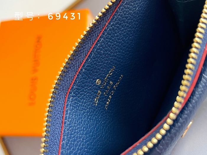 Card holder Louis Vuitton 69431 Blue Size 13x9.5x2.5cm