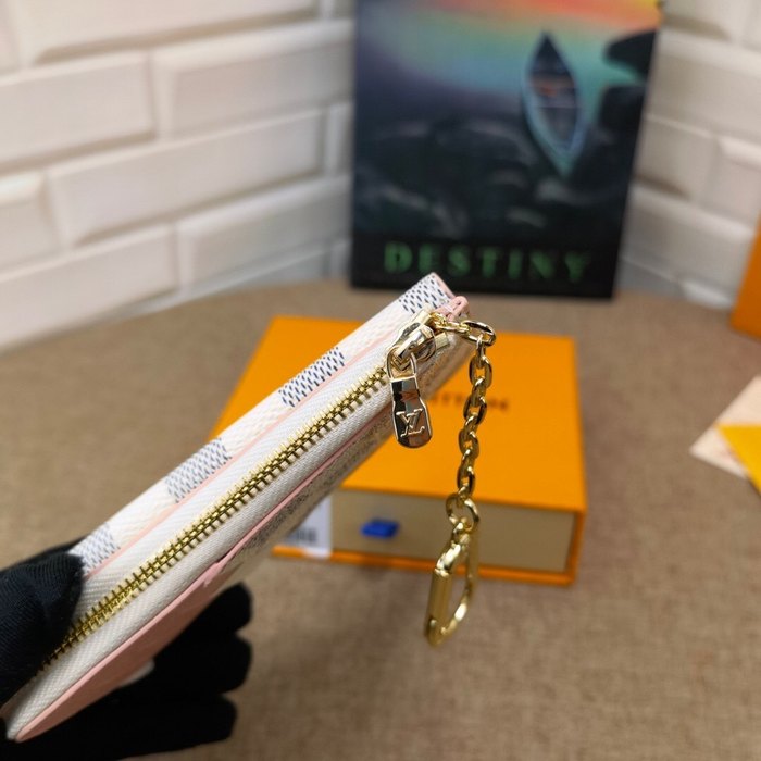 Card holder Louis Vuitton Damier Azur Canvas White Size 13x9.5x2.5cm