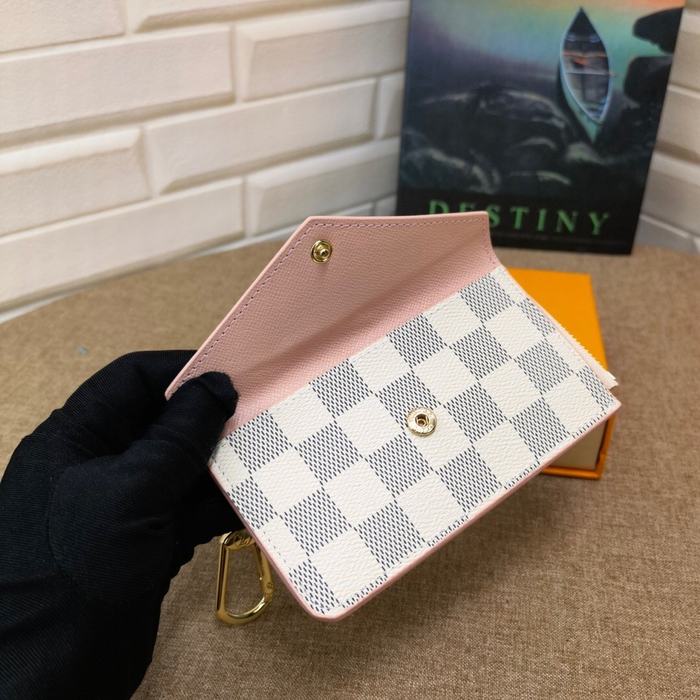 Card holder Louis Vuitton Damier Azur Canvas White Size 13x9.5x2.5cm