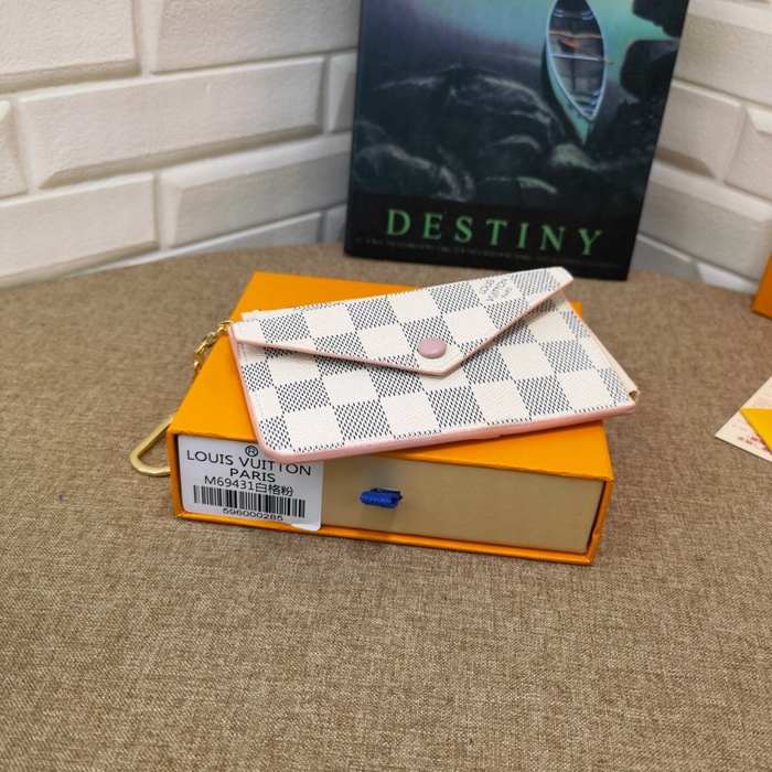 Card holder Louis Vuitton Damier Azur Canvas White Size 13x9.5x2.5cm