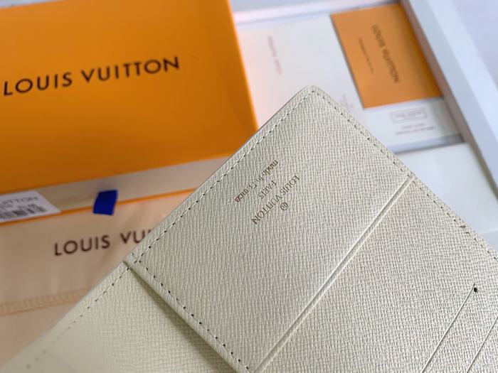 Card holder Louis Vuitton Damier Azur Beige Size 10x14cm