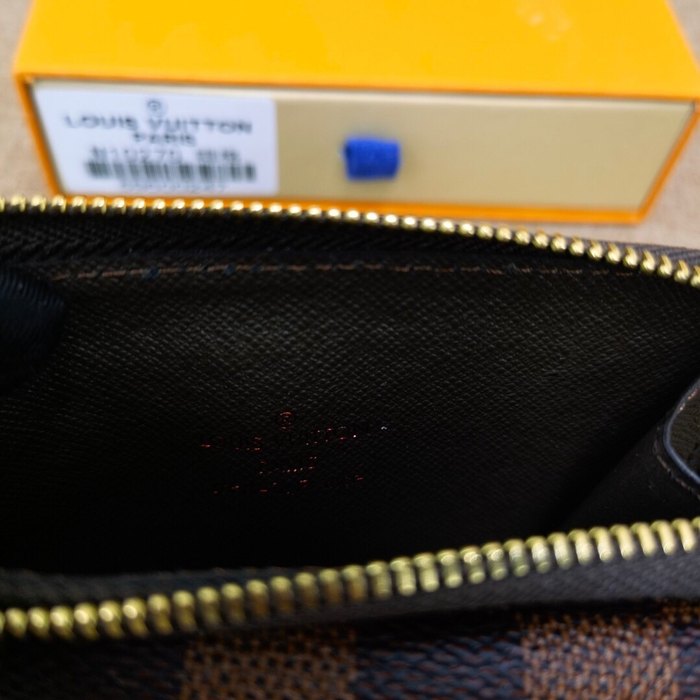 Card holder Louis Vuitton Damier Ebene Canvas Brown Size 13x9.5x2.5cm