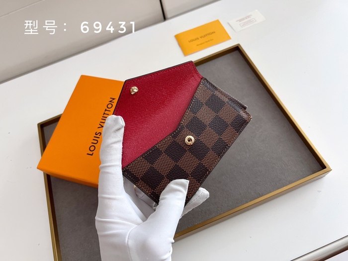 Card holder Louis Vuitton Damier Ebene Card Holder Brown Size 13x9.5x2.5cm