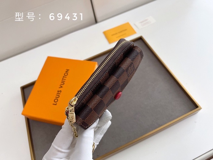 Card holder Louis Vuitton Damier Ebene Card Holder Brown Size 13x9.5x2.5cm