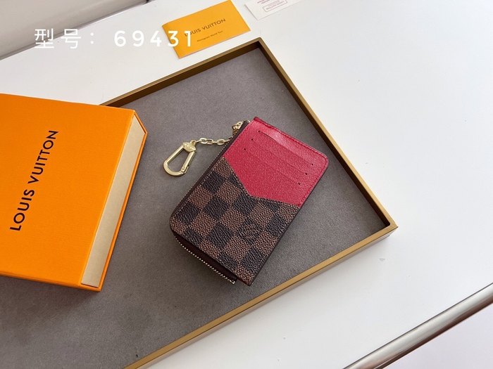 Card holder Louis Vuitton Damier Ebene Card Holder Brown Size 13x9.5x2.5cm