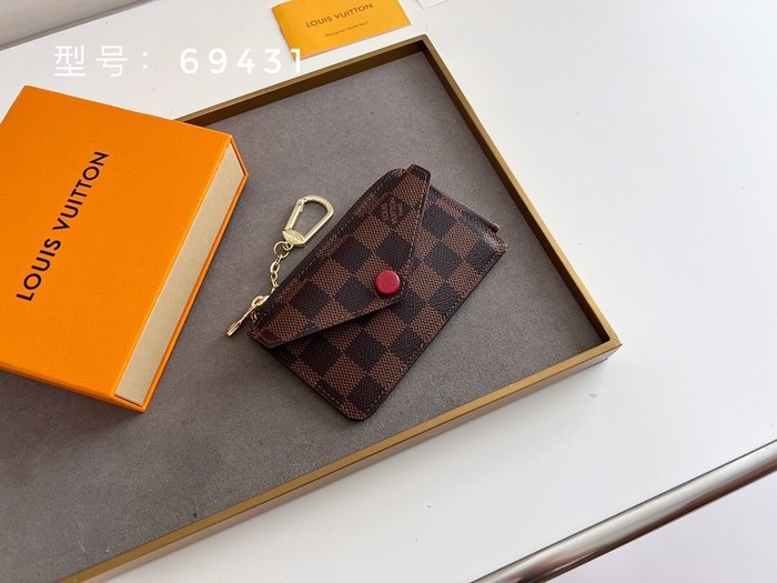 Card holder Louis Vuitton Damier Ebene Card Holder Brown Size 13x9.5x2.5cm