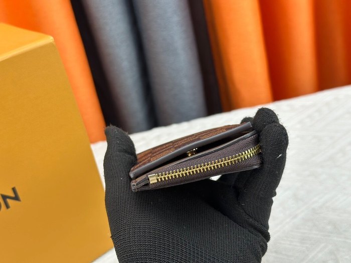 Card holder Louis Vuitton Damier Ebene Brown Size 13x18x1cm