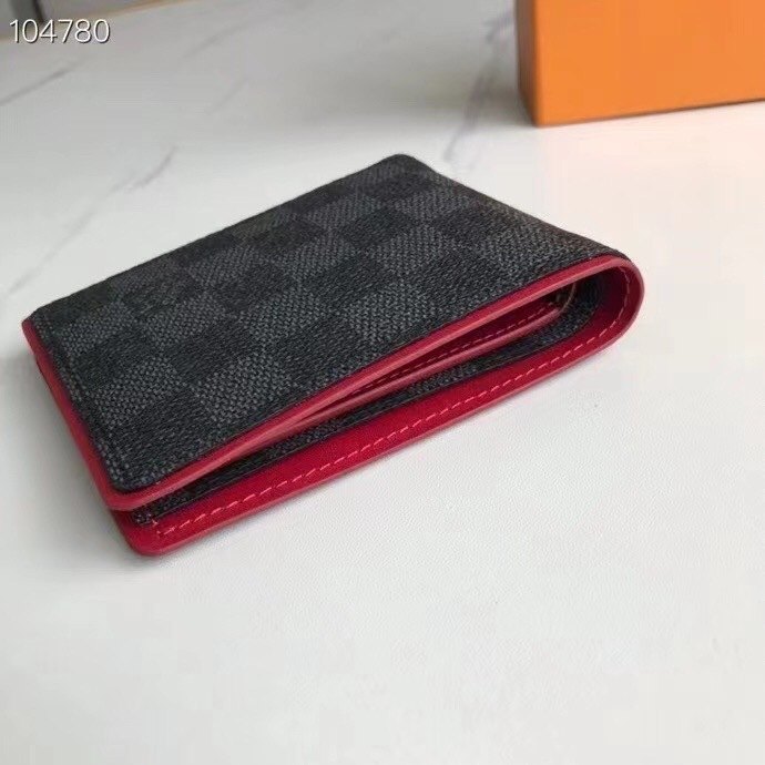 Card holder Louis Vuitton Damier Graphite Black Size 11x9cm