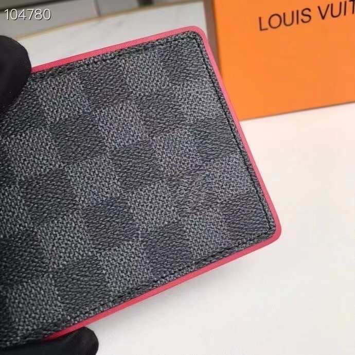 Card holder Louis Vuitton Damier Graphite Black Size 11x9cm