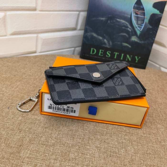 Card holder Louis Vuitton Damier Graphite Black Size 13x9.5x2.5cm