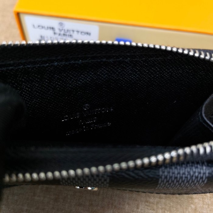 Card holder Louis Vuitton Damier Graphite Black Size 13x9.5x2.5cm