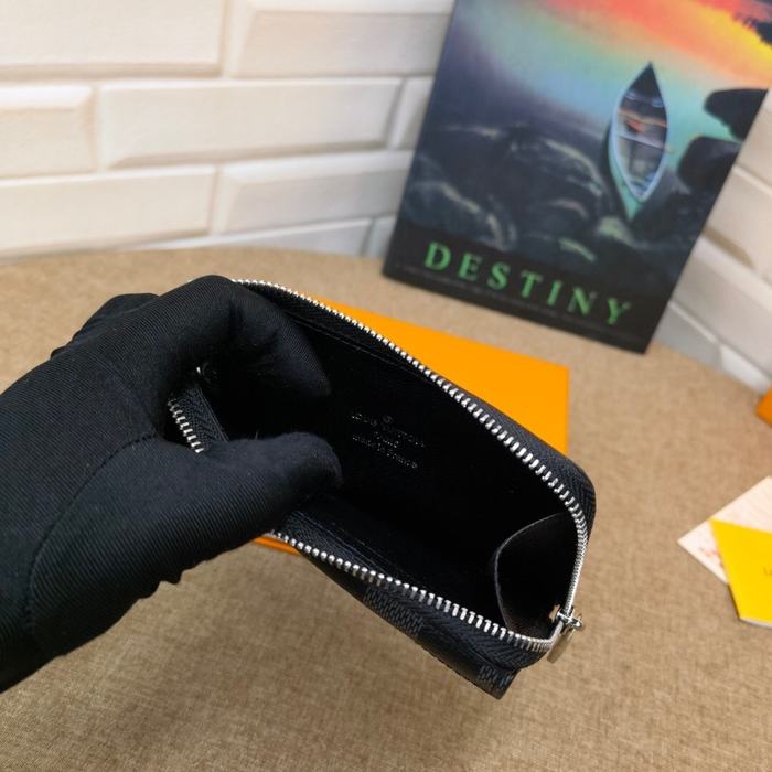 Card holder Louis Vuitton Damier Graphite Black Size 13x9.5x2.5cm