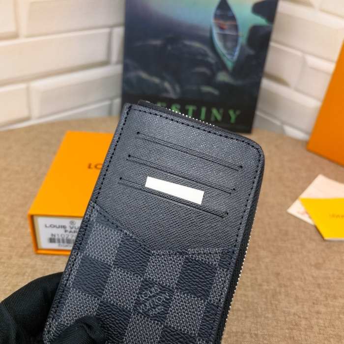 Card holder Louis Vuitton Damier Graphite Black Size 13x9.5x2.5cm