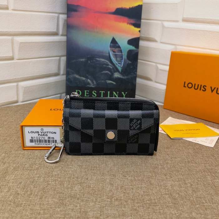 Card holder Louis Vuitton Damier Graphite Black Size 13x9.5x2.5cm