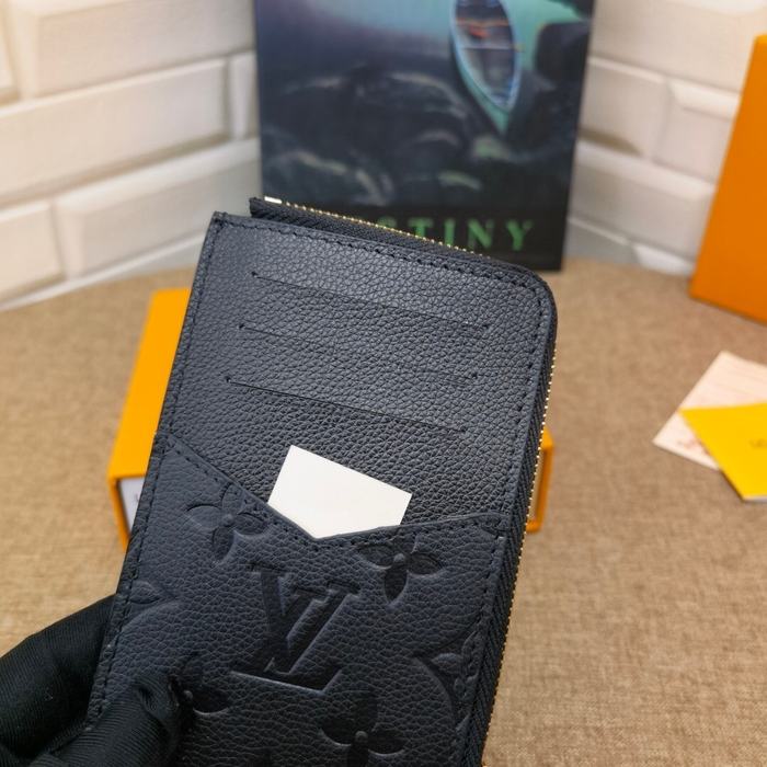 Card holder Louis Vuitton M69431 Monogram Embossed Black Size 13x9.5x2.5cm