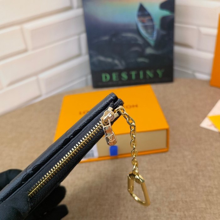 Card holder Louis Vuitton M69431 Monogram Embossed Black Size 13x9.5x2.5cm