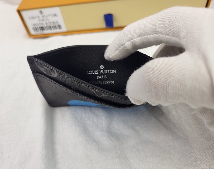 Card holder Louis Vuitton Monogram Pumpkin Print Black Size 7.5x11.1x1cm