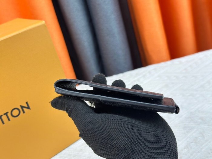 Card holder Louis Vuitton Zippy Coin Card Holder Black Size 13x18x1cm