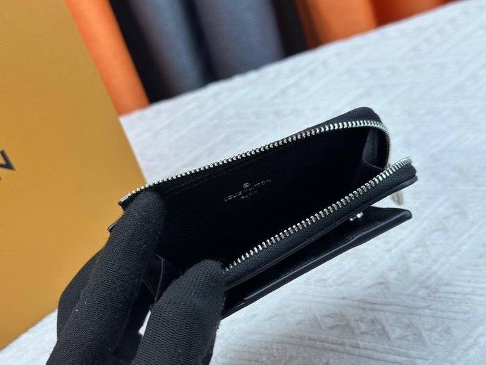 Card holder Louis Vuitton Zippy Coin Card Holder Black Size 13x18x1cm