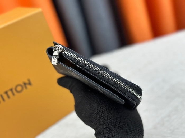 Card holder Louis Vuitton Zippy Coin Card Holder Black Size 13x18x1cm