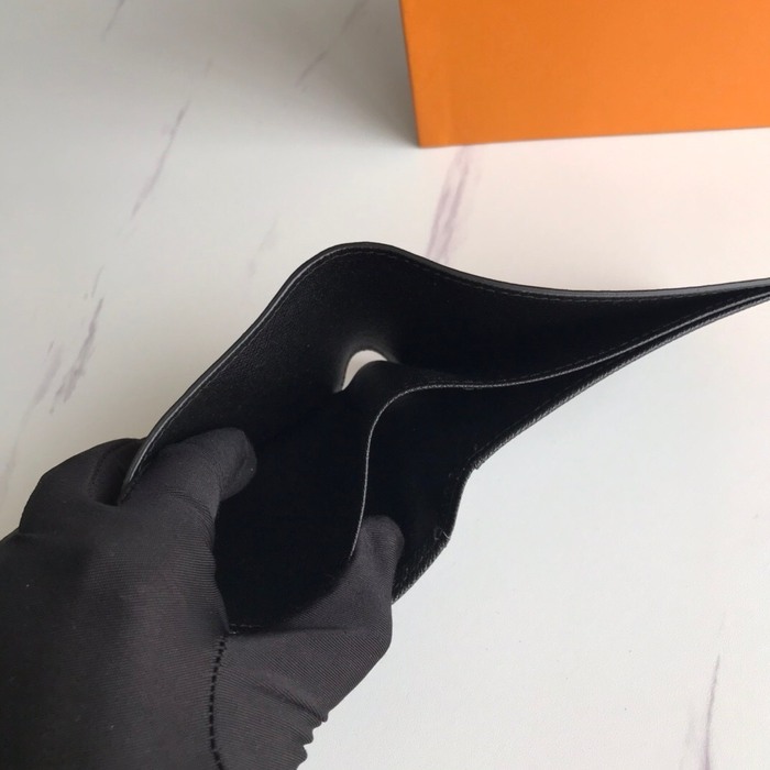 Card holder Louis Vuitton bi fold card holder Black Size 11.5x9x1.5cm