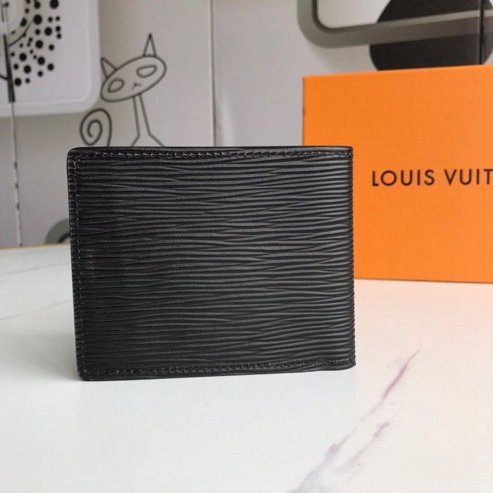 Card holder Louis Vuitton bi fold card holder Black Size 11.5x9x1.5cm